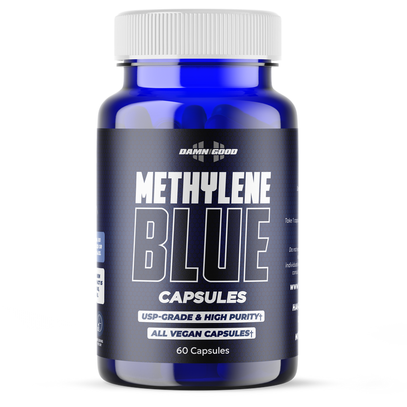 Damn Good™ Methylene Blue Capsules - Brain Performance & Mental Clarity 60 Capsules (30 Servings)