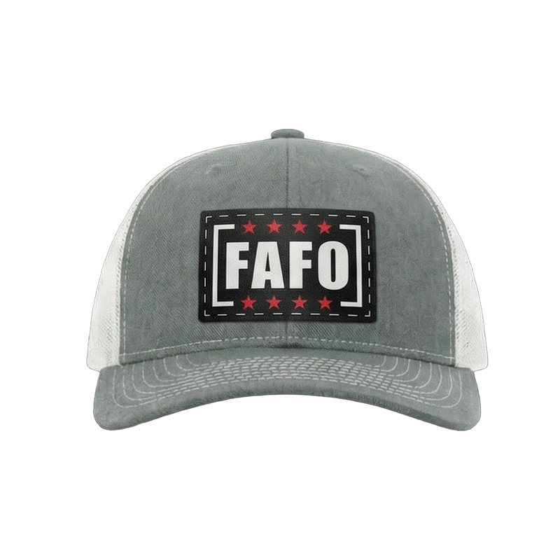 FAFO Leather Patch Trucker Hat