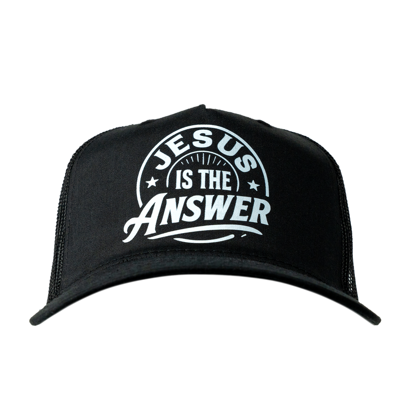 Jesus Is The Answer Trucker Hat