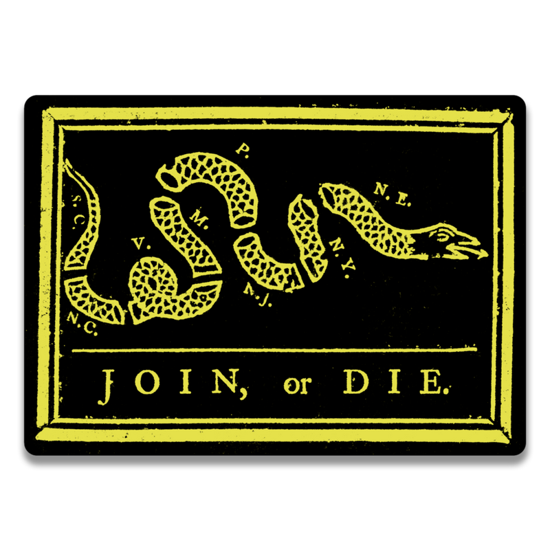 Join or Die Decal