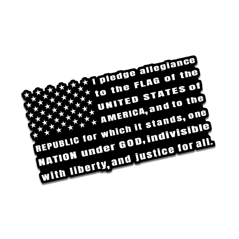 Pledge Flag Decal