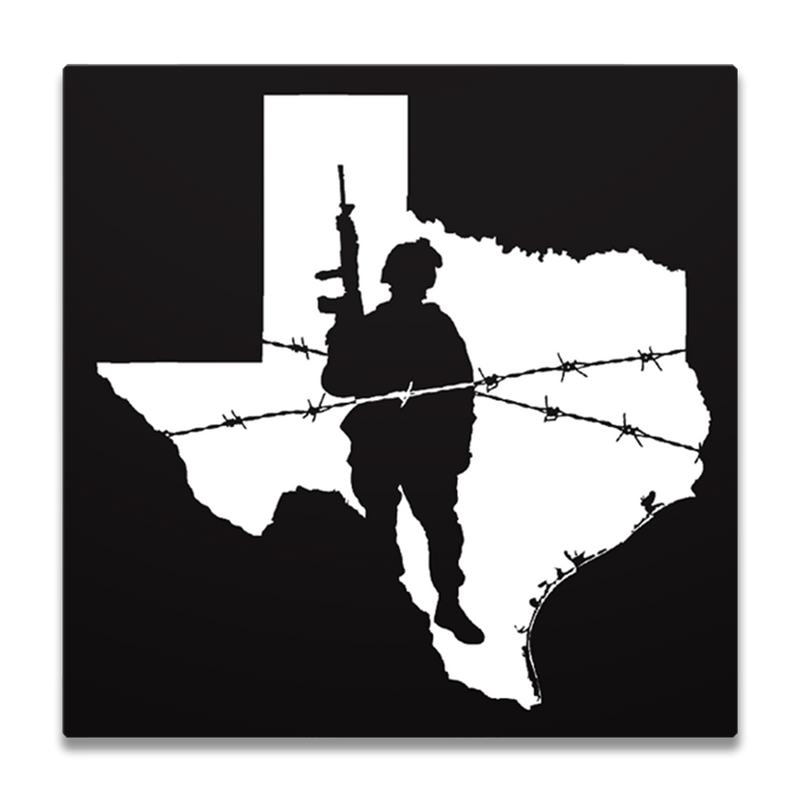 Texas Border Soldier Decal