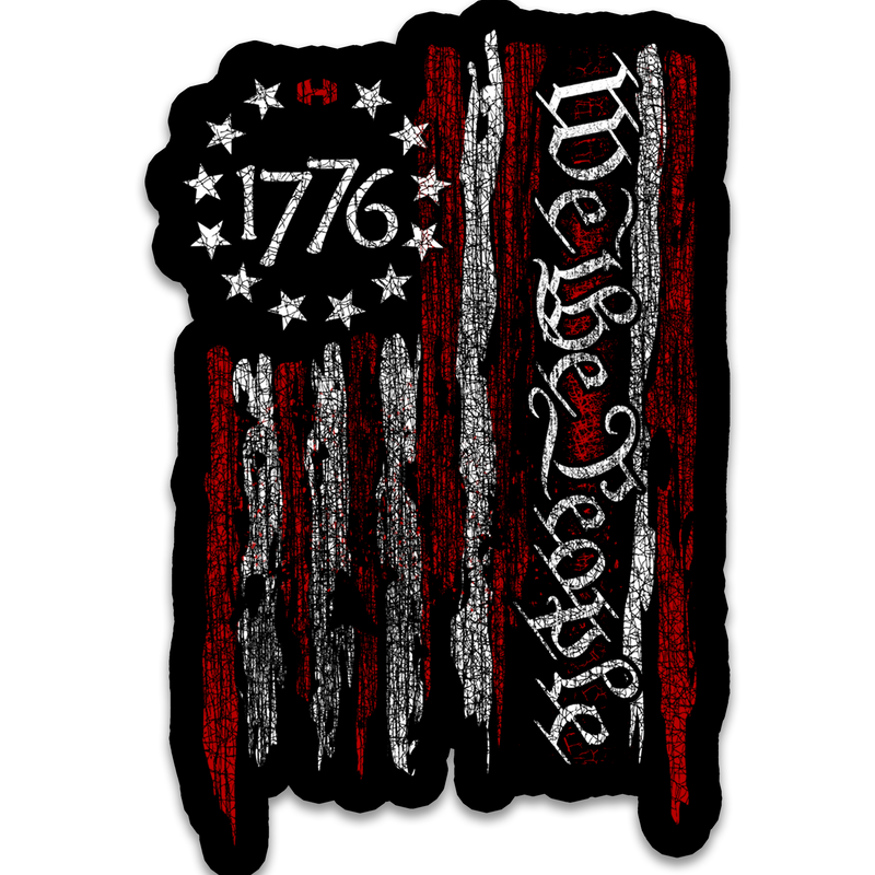We The People 1776 Flag Decal